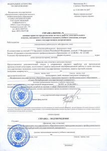 Справка-вызов на сессию